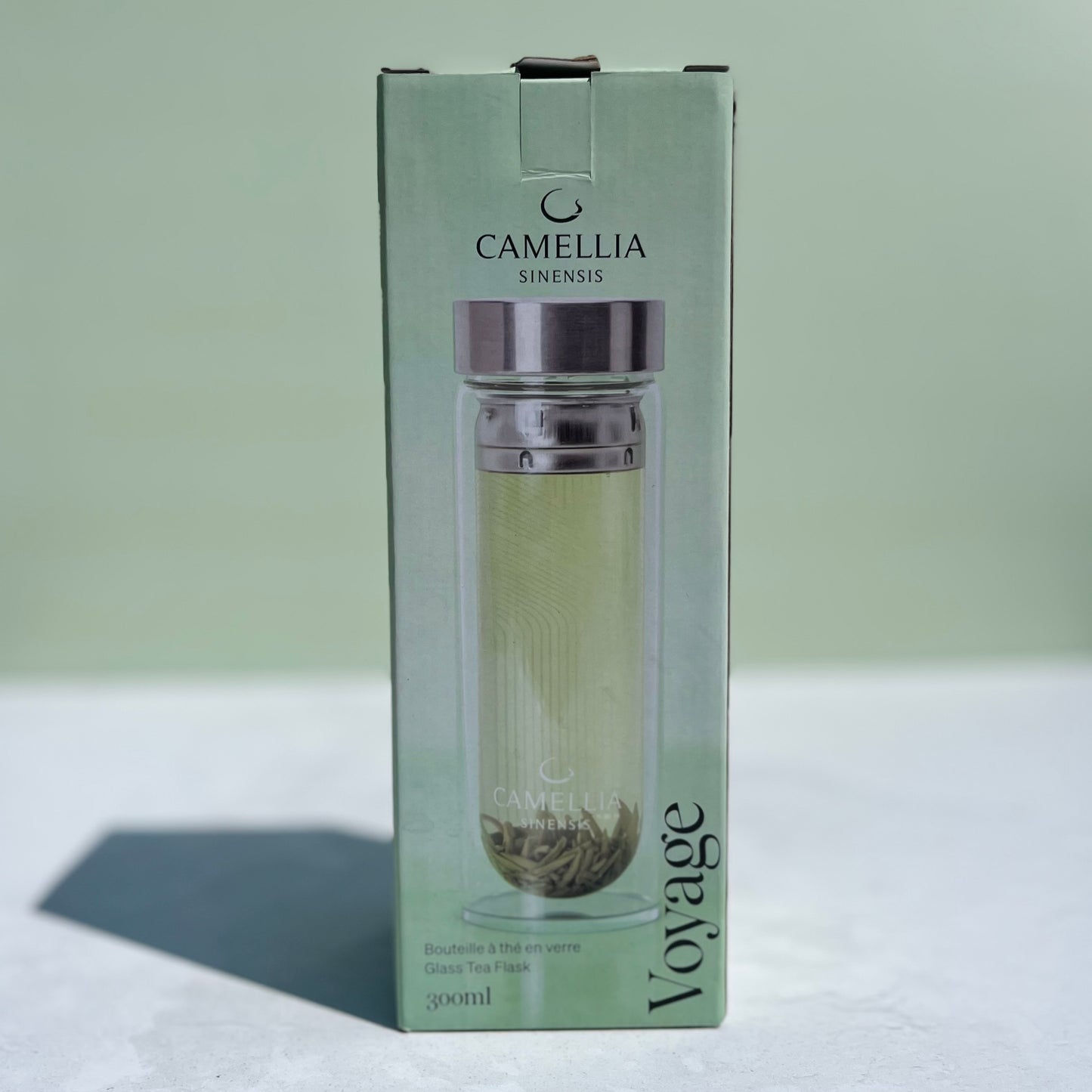 Bouteille à thé en verre Camellia Sinensis