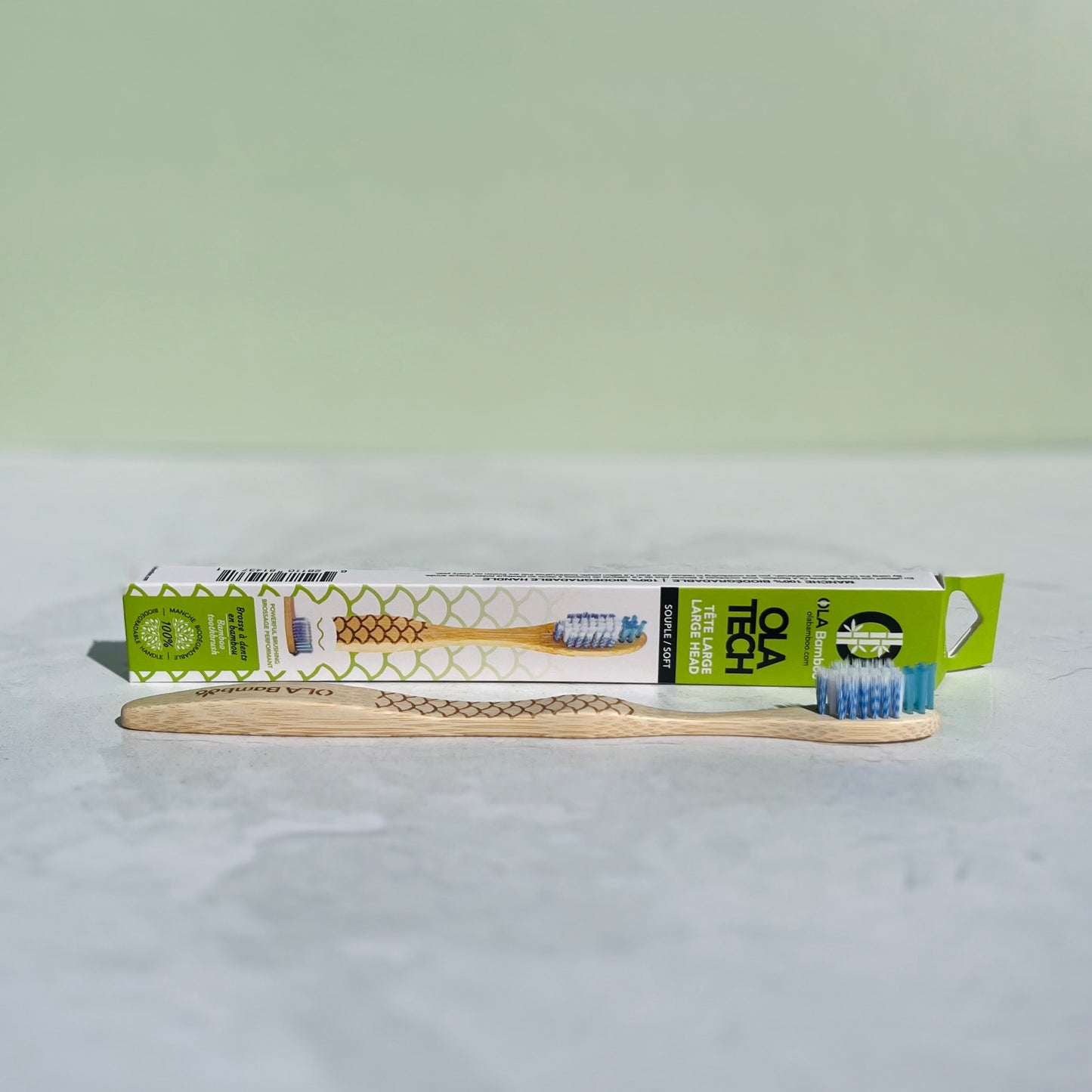 Brosse à dents en bambou pour adultes