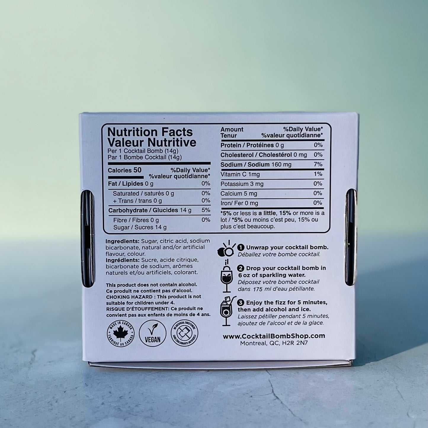 Bombes à cocktail - Tequila sunrise (Boite de 4)