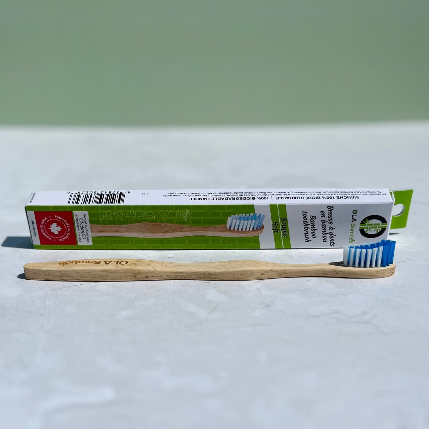 Brosse à dents en bambou pour adultes
