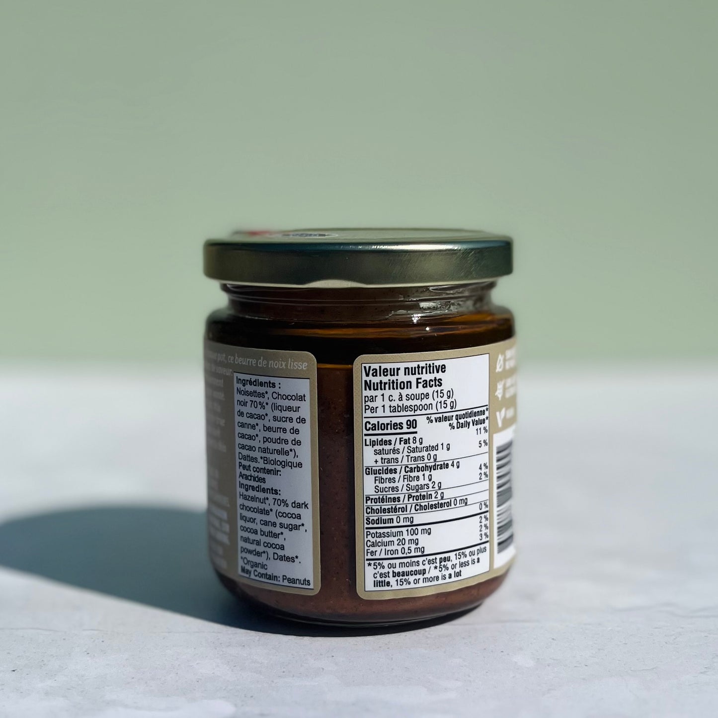 Tartinade noisette choco datte