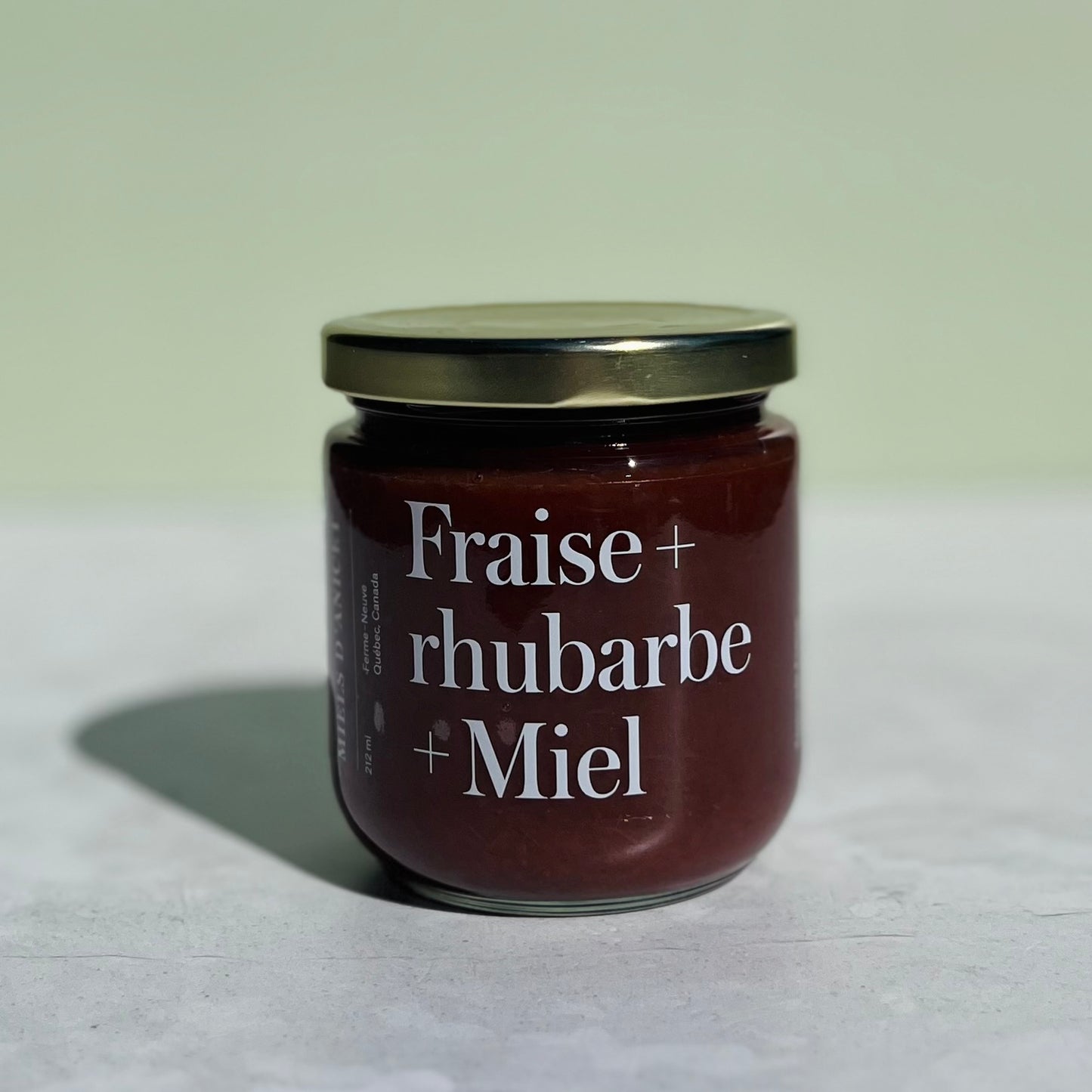 Confiture fraise, rhubarbe et miel d’Anicet