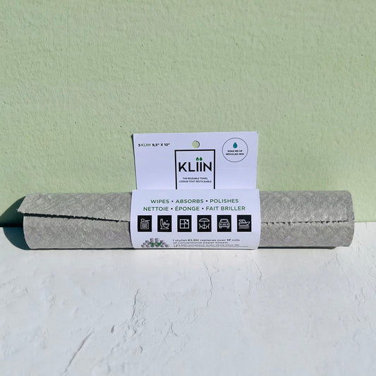 Rouleau d'essuie-tout réutilisables compostables