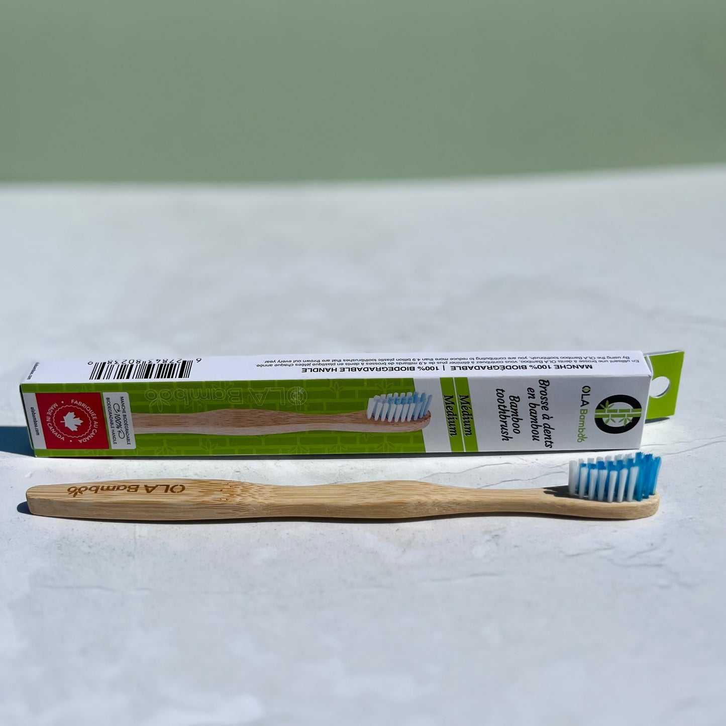 Brosse à dents en bambou pour adultes