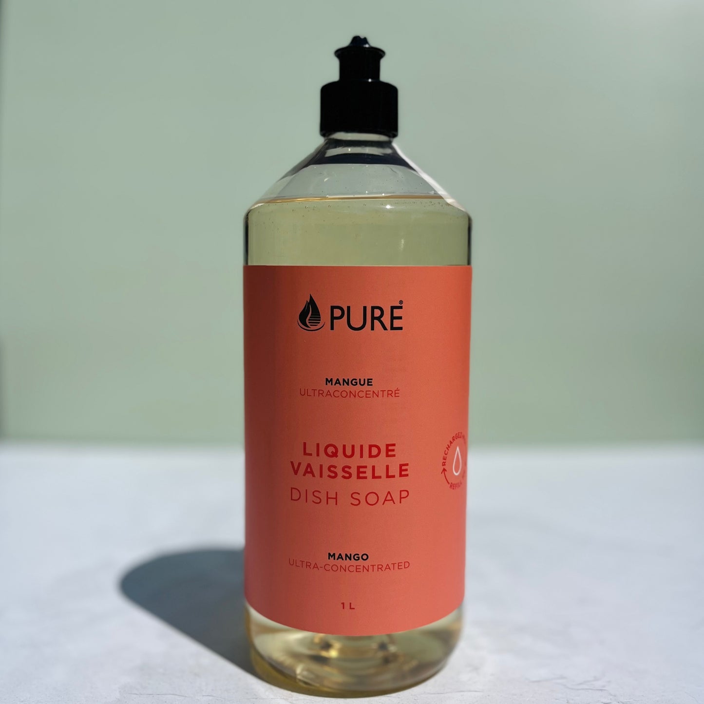 Liquide vaisselle et mains
