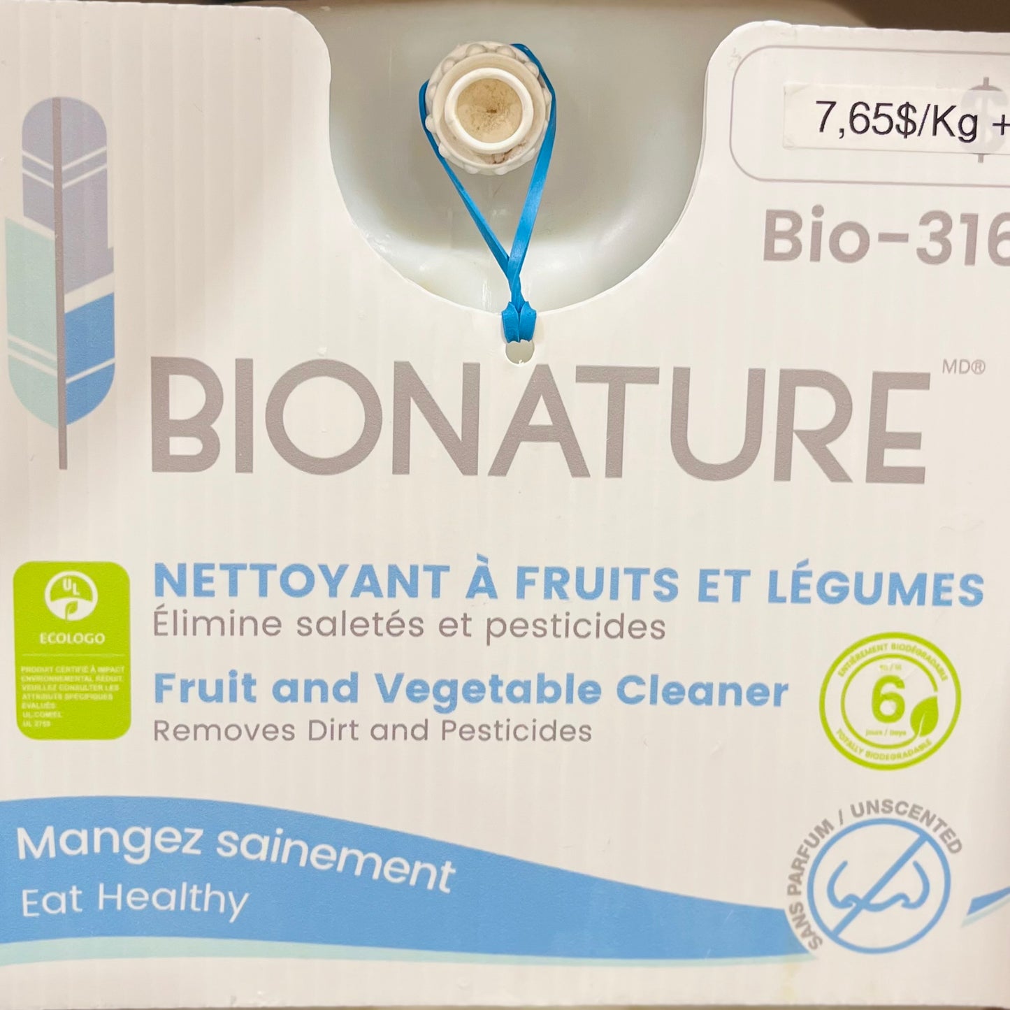 Nettoyant à fruits et légumes Bionature - Vrac