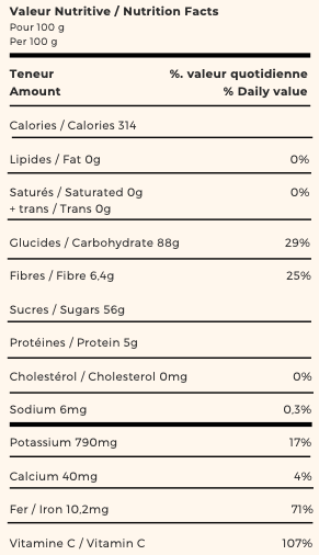 Ananas lyophilisés - Vrac