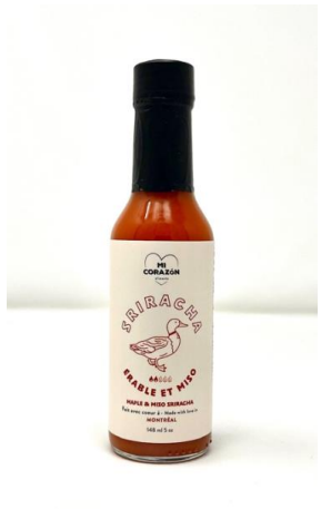 Sauce piquante Sriracha Érable-Miso