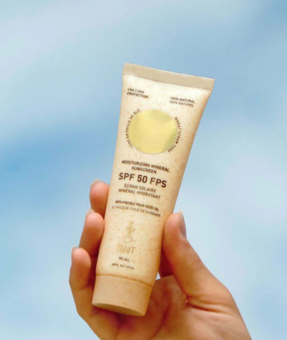 Écran solaire minéral hydratant