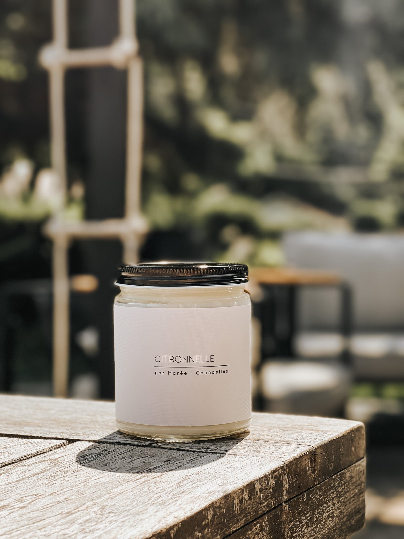 Chandelle de soya aux huiles essentielles