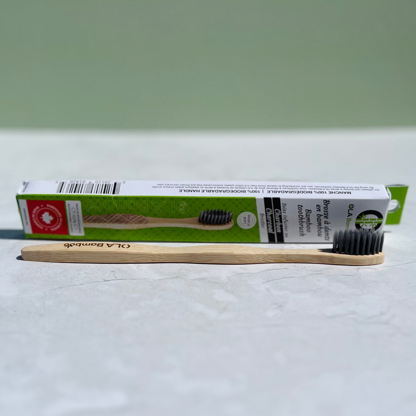 Brosse à dents en bambou pour adultes