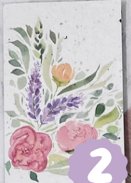 Carte de souhaits en papier ensemencé