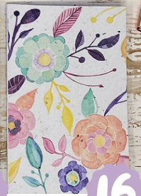 Carte de souhaits en papier ensemencé