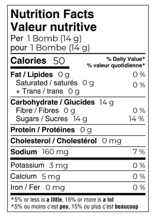 Bombes à cocktail - Éclat de fraise (Boite de 6)