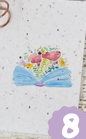 Carte de souhaits en papier ensemencé
