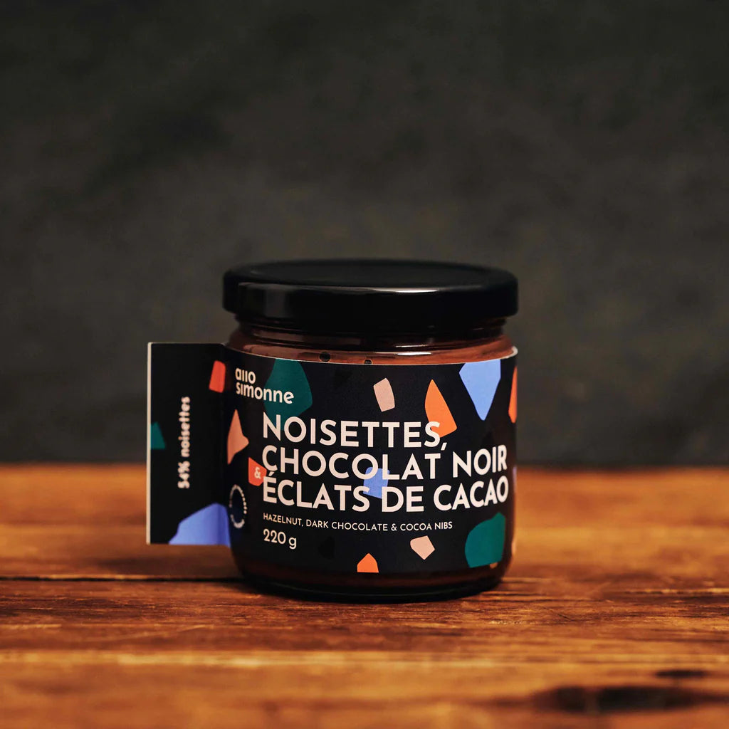 Tartinade Noisettes, Chocolat noir & Éclats de cacao
