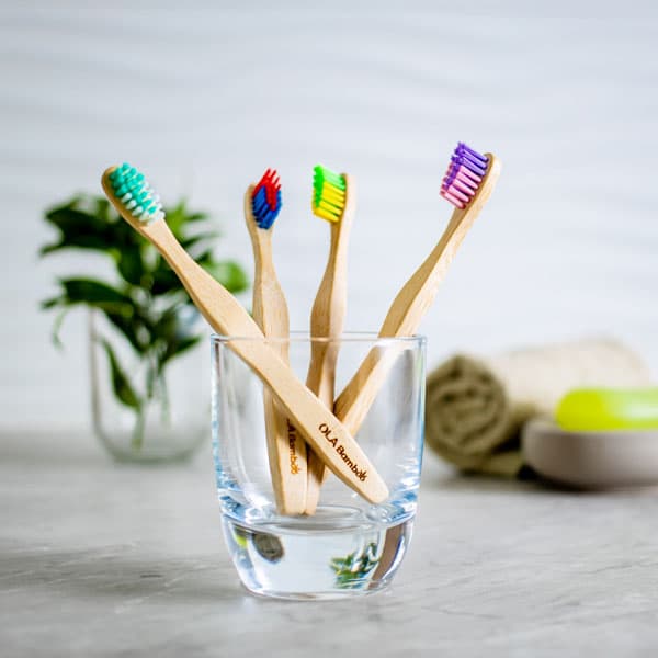 Brosse à dents en bambou pour enfants
