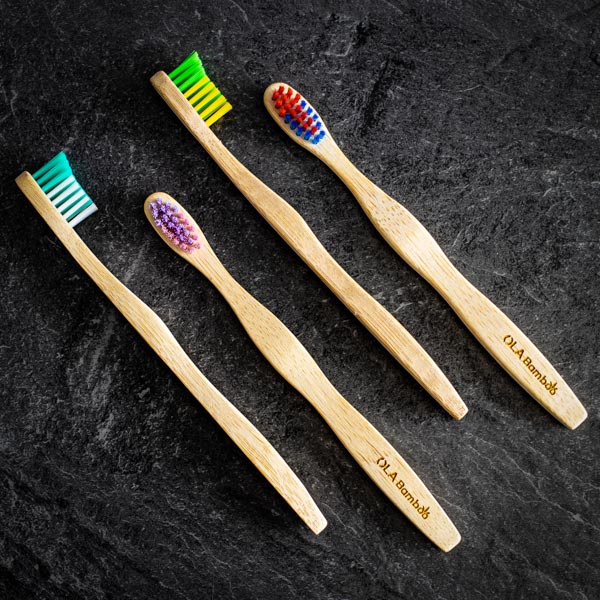 Brosse à dents en bambou pour enfants