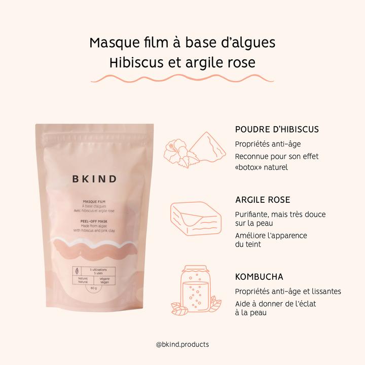 Masque film à base d'algues - Vrac