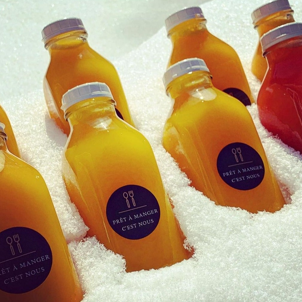 Jus fraichement pressé 1L (Consigne 2,50$)