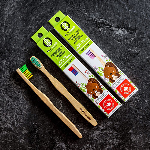 Brosse à dents en bambou pour enfants
