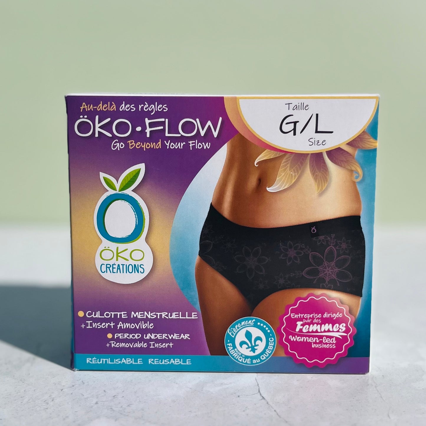Öko-Flow - Culotte Menstruelle Lavable & Insertion