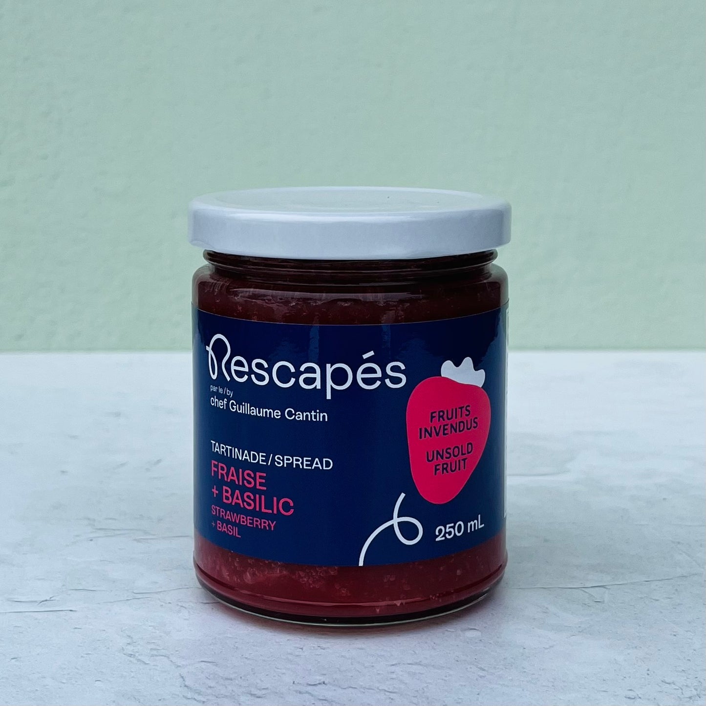 Tartinade Fraise et basilic (consigne 0,50$)