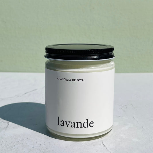 Chandelle de soya aux huiles essentielles