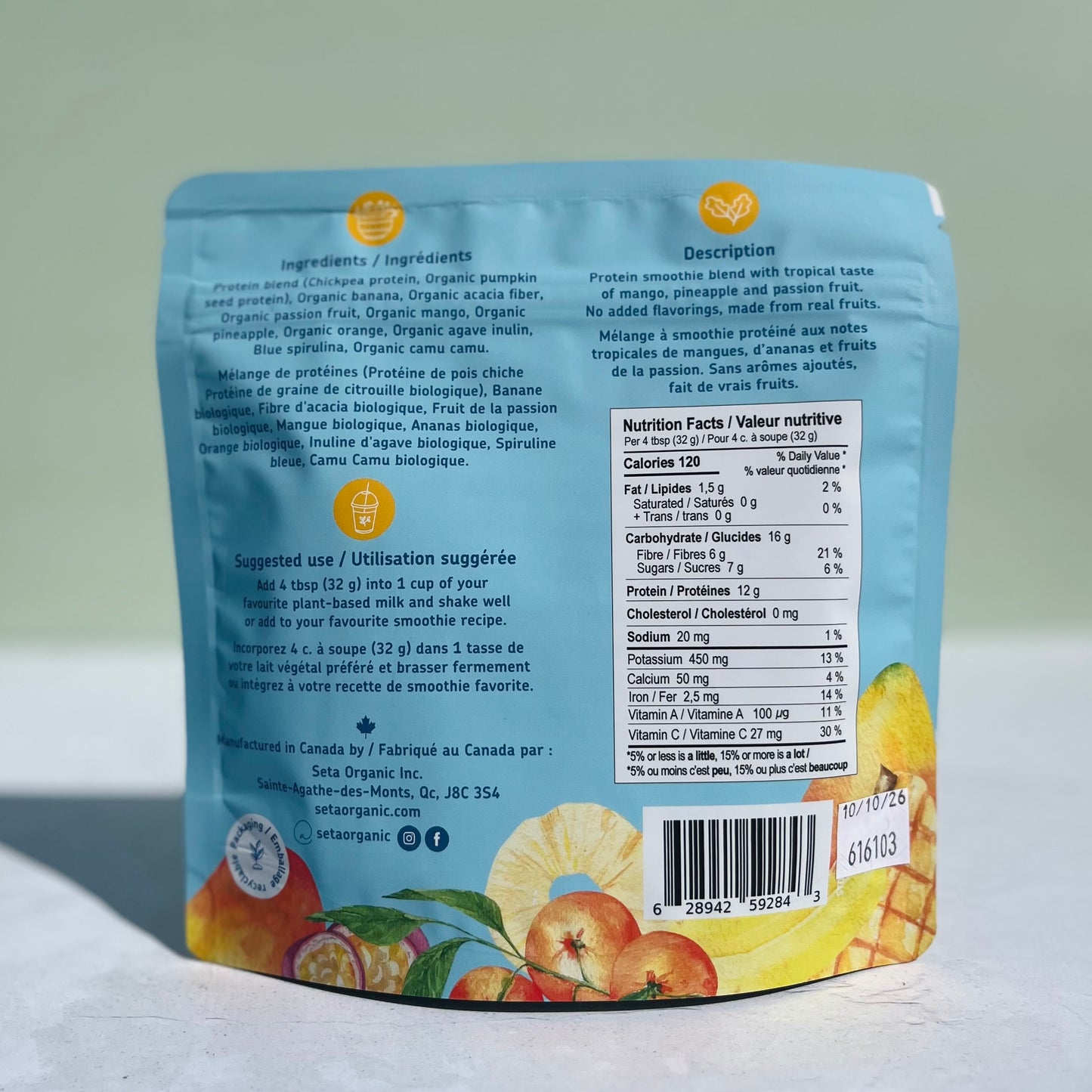 Smoothie Bleu Tropical