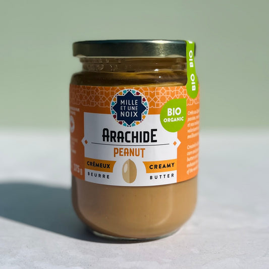 Beurre d'arachides crémeux biologique