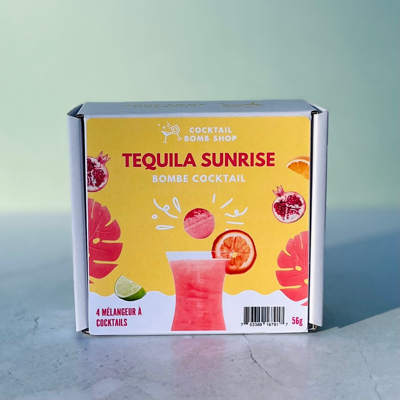 Bombes à cocktail - Tequila sunrise (Boite de 4)