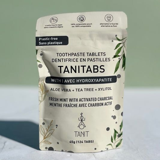 Dentifrice en pastilles - menthe fraiche + charbon actif