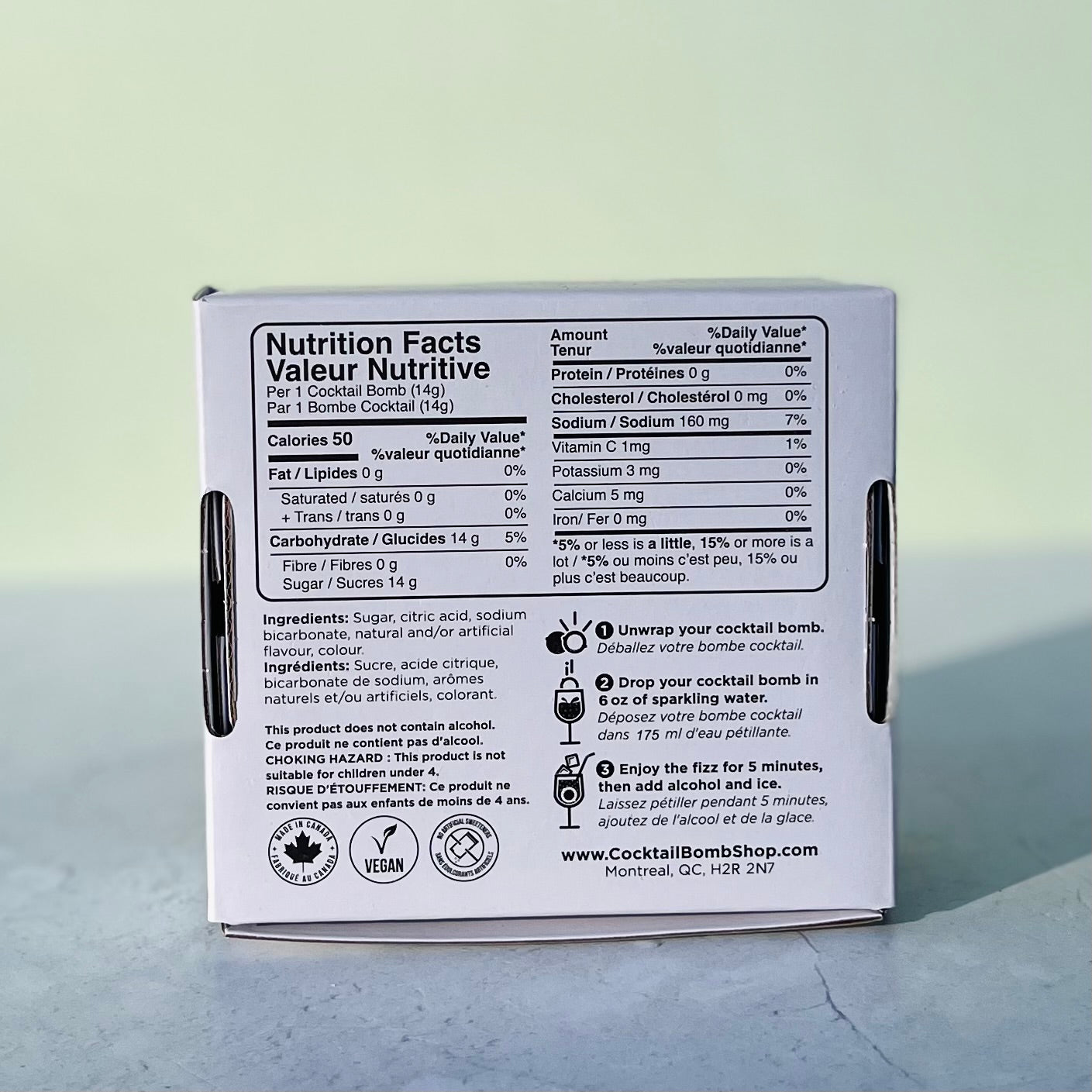 Bombes à cocktail - Margarita framboise (Boite de 4)