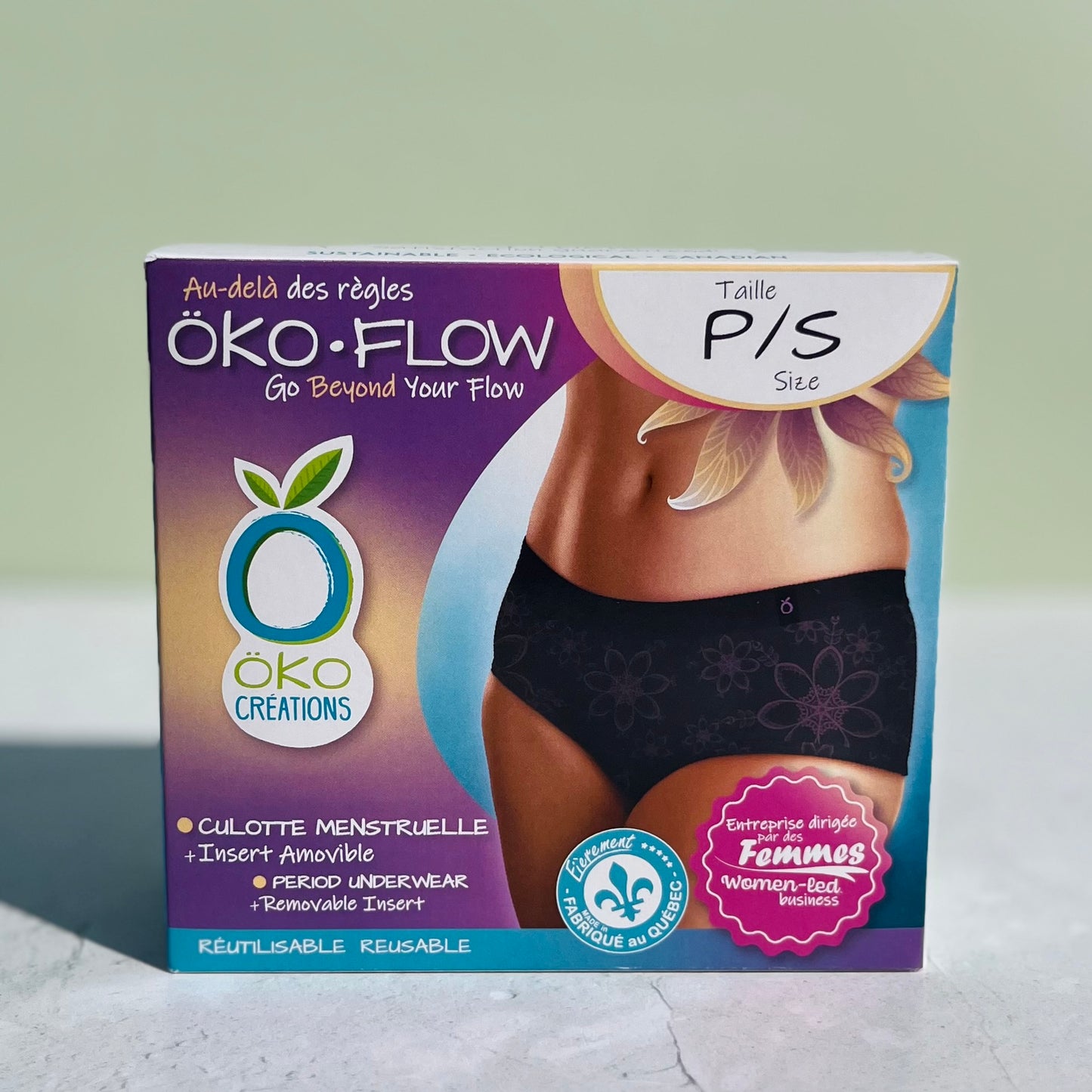 Öko-Flow - Culotte Menstruelle Lavable & Insertion