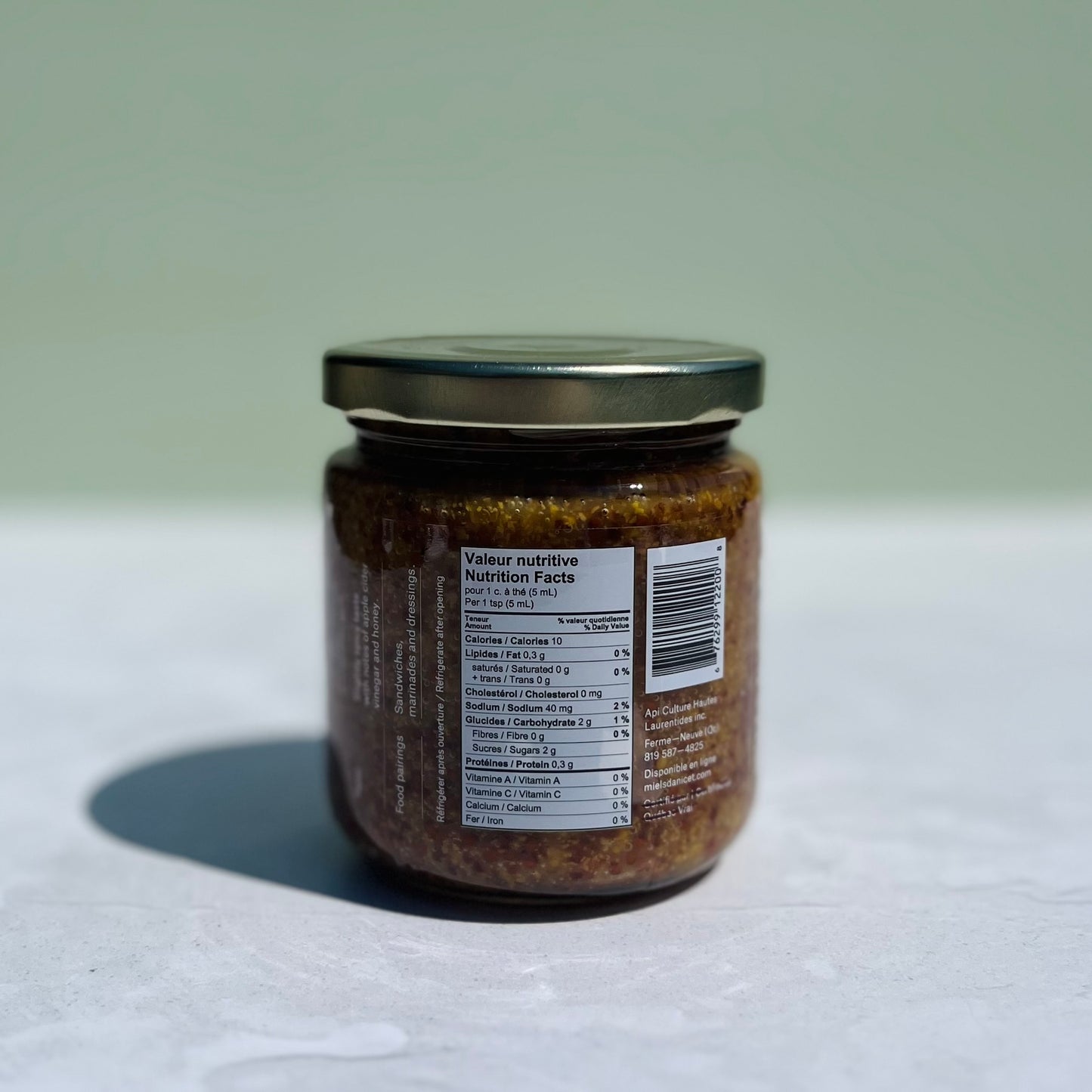 Moutarde Ancienne et miel d’Anicet