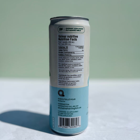 Eau de source pétillante - Concombre et Thé des bois