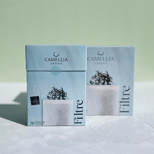 Sachet de thé en papier compostables Camellia Sinensis