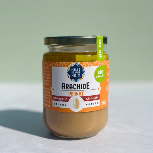 Beurre d'arachides croquant biologique
