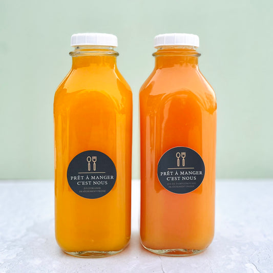 Jus fraichement pressé 1L (Consigne 2,50$)