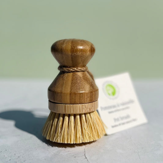 Brosse à vaisselle à tête interchangeable compostable