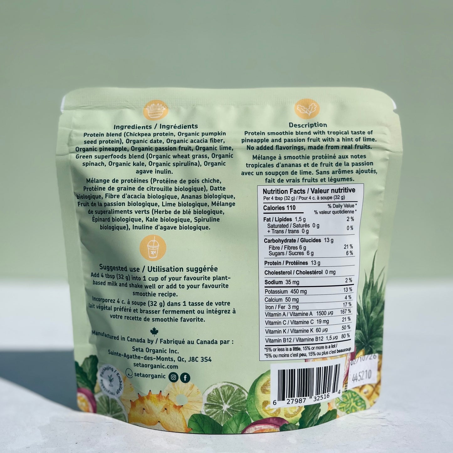Smoothie Vert Tropical
