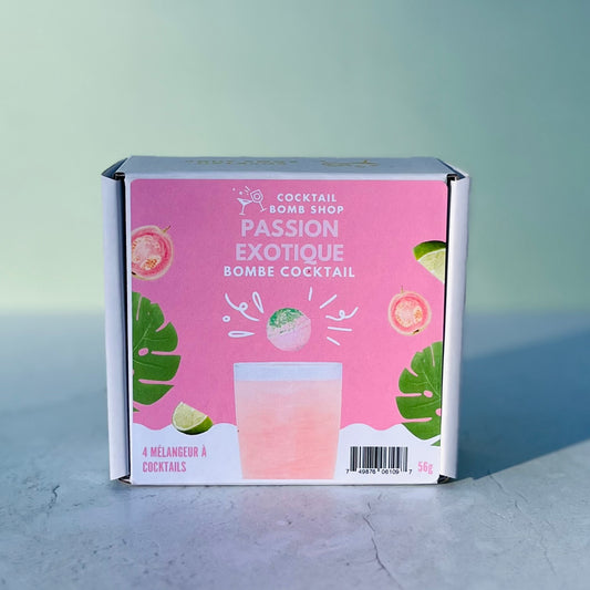 Bombes à cocktail - Passion exotique (Boite de 4)