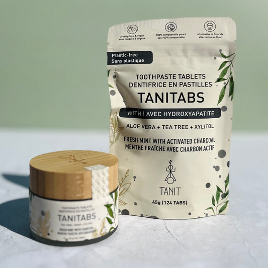 Dentifrice en pastilles - menthe fraiche + charbon actif