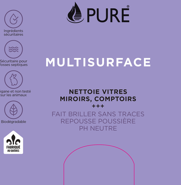 Nettoyant multisurface prêt à usage Pure - Vrac