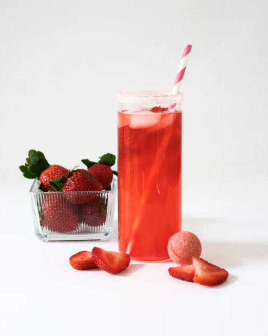 Bombes à cocktail - Éclat de fraise (Boite de 4)