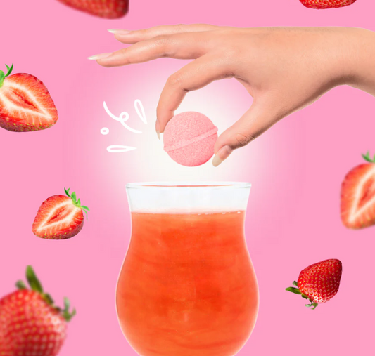 Bombes à cocktail - Éclat de fraise (Boite de 4)