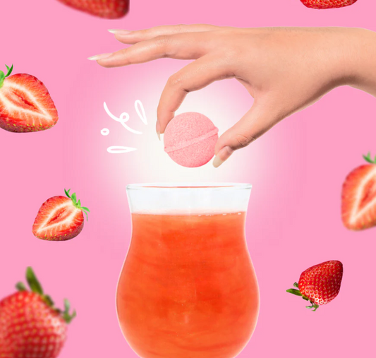 Bombes à cocktail - Éclat de fraise (Boite de 6)