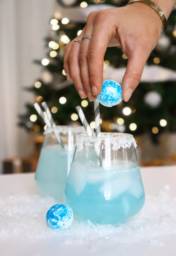 Bombes à cocktail - Margarita brillante coco de Noël (Boite de 4)