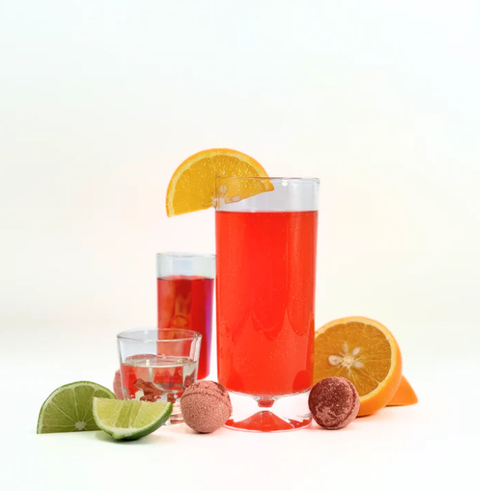 Bombes à cocktail - Tequila sunrise (Boite de 4)