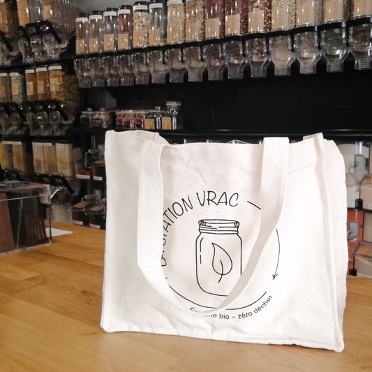 Sac à compartiments en coton biologique La Station Vrac